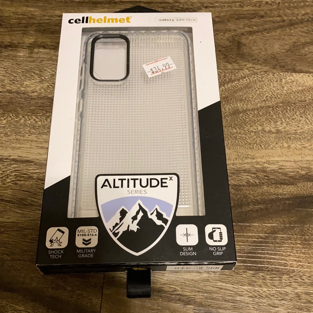 NWT  Galaxy S 20 Plus “Cell helmet” altitude series phone case!! Clear